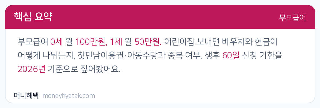 부모급여