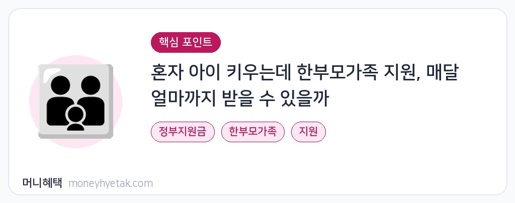 한부모가족 지원