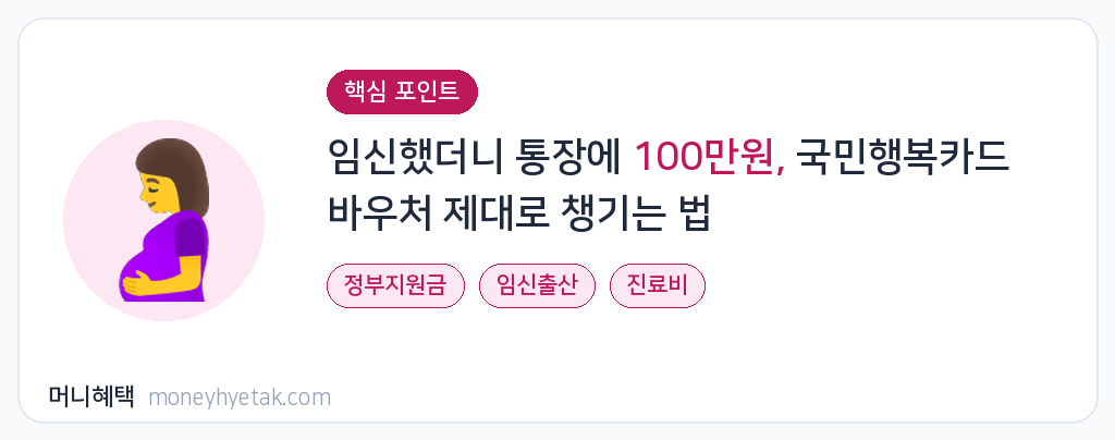 임신출산 진료비 지원