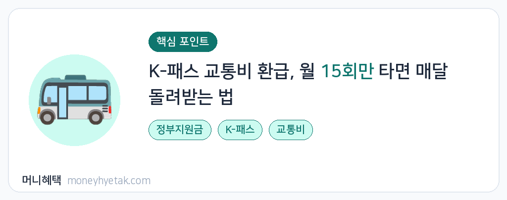 K-패스 교통비