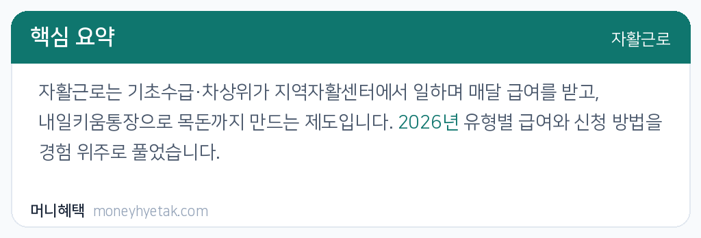 자활근로